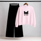 EW People Kitty Pink Sweatshirt & Trouser Combo