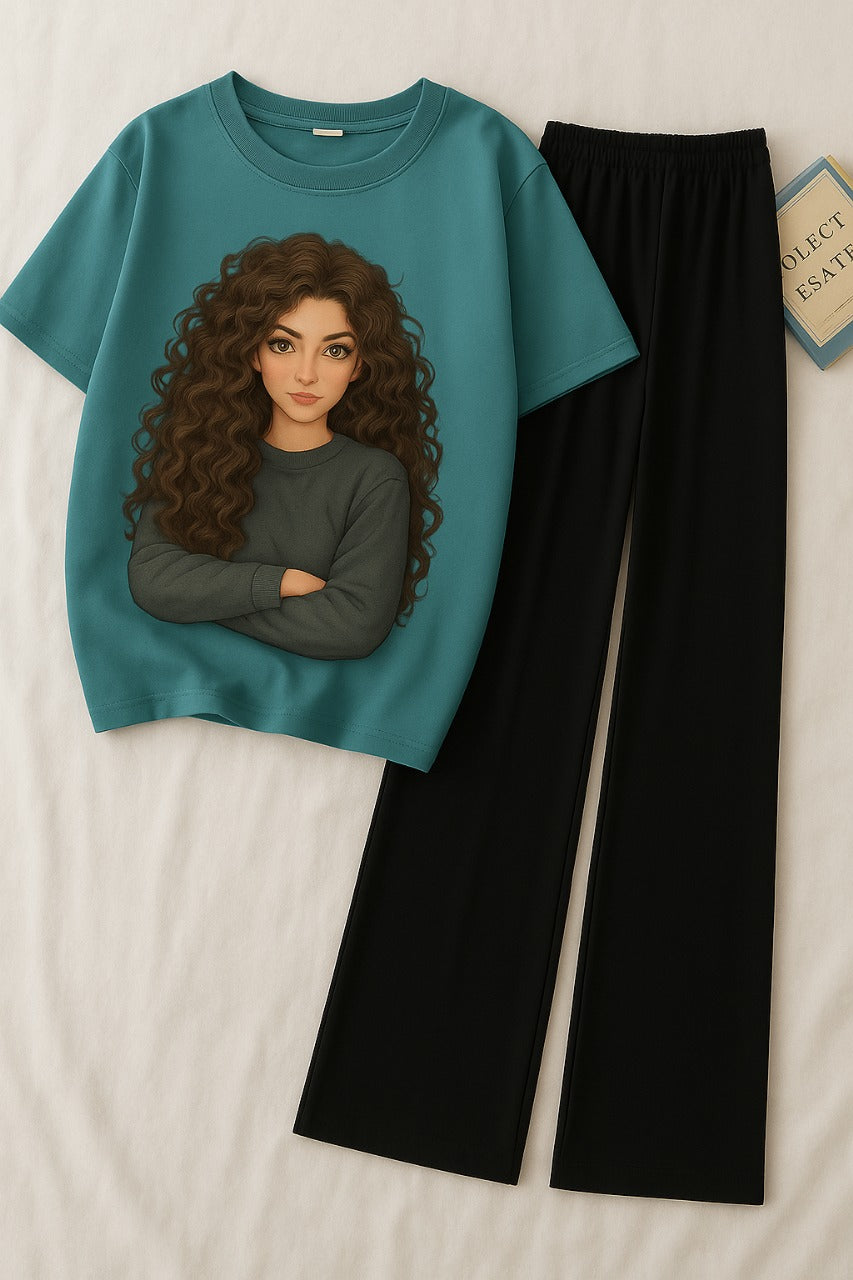 Curly Diva Summer Combo-Teal