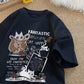 Navy Blue Fantastic Cat Tee