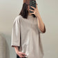 ZODIC Oversized Tee – Cream Beige