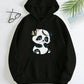 Cute Panda Black Hoodie