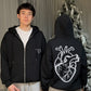 Black Couple Anatomical Heart Hoodie