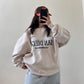 Cream “San Diego” Oversized Sweatshirt – Casual Aesthetic Winter Wear