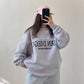 Light Grey “San Diego” Oversized Sweatshirt – Minimal Casual Wear