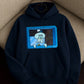 Classic Cartoon TV Print Hoodie – Navy Blue Streetwear