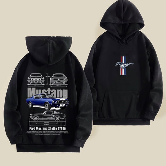 Ford Mustang Graphic Hoodie – Classic Muscle Car Streetwear