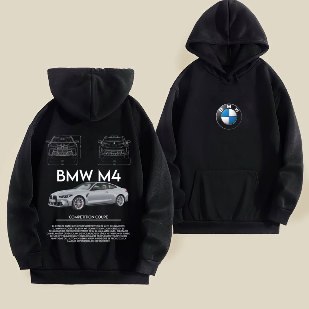 BMW M4 Graphic Hoodie – Premium Auto Streetwear Edition