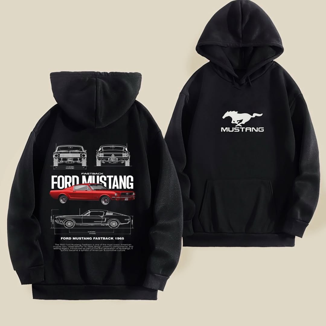 Ford Mustang Logo Hoodie – Performance Car Inspired Hoodie