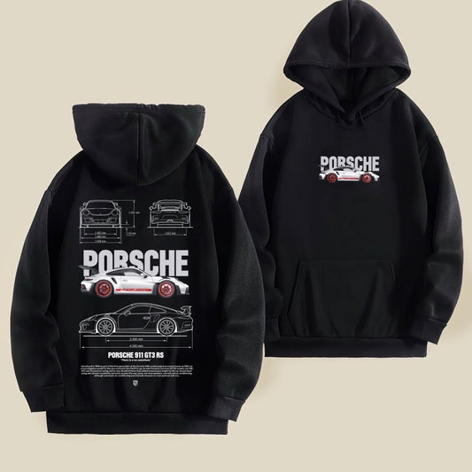 Porsche Classic Car Graphic Hoodie – Timeless Sports Car Wear