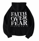 Faith Over Fear Hoodie - Black
