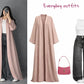 ZODIC Dusty Peach Elegant Abaya Combo