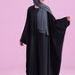 Flowy Farasha Cut Abaya - BLack