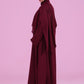 Basic Kimono Style Abaya - Burgundy