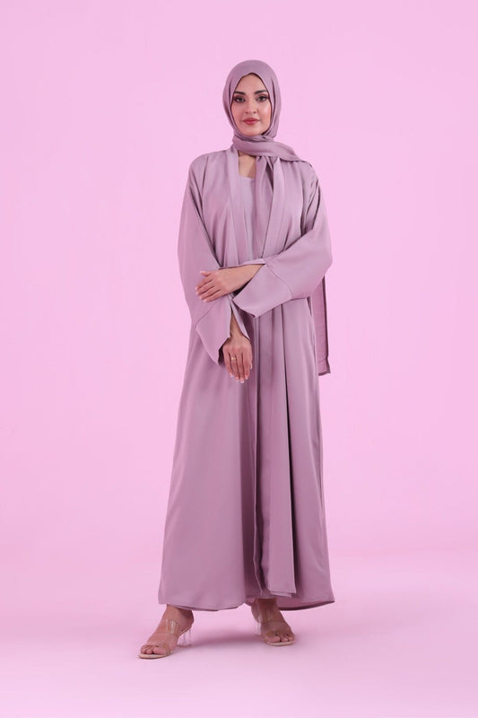 Basic Kimono Style Abaya - Nude Pink