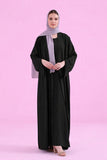 BLack Kimono Style Abaya