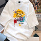 Happy Smiley Tee – Street Splash White