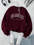 Los Angeles California Maroon Sweatshirt