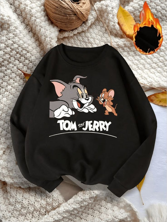 Tom & Jerry Classic Sweatshirt – Black