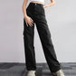 Black High Waist Cargo Jeans