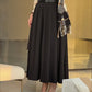Black pleated premium skirt