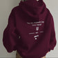Maroon Hoodie with Back Print Graphic