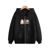 We Bear Bear Zipper Hoodie – Black Zip Style