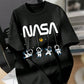 NASA Astronaut Tee – Cosmic Black Drip