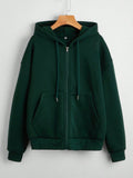 Forest Green Zip-Up Hoodie