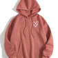 Rose Pink Heart Hoodie