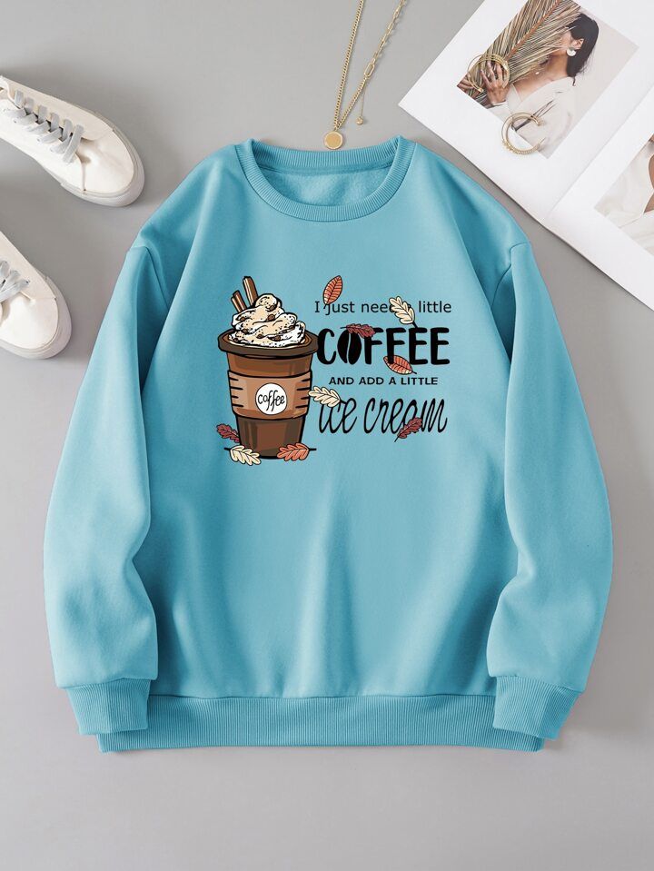 Sky Blue Coffee & Ice Cream Sweatshirt