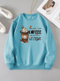 Sky Blue Coffee & Ice Cream Sweatshirt