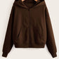 Classic Brown Zip-Up Hoodie
