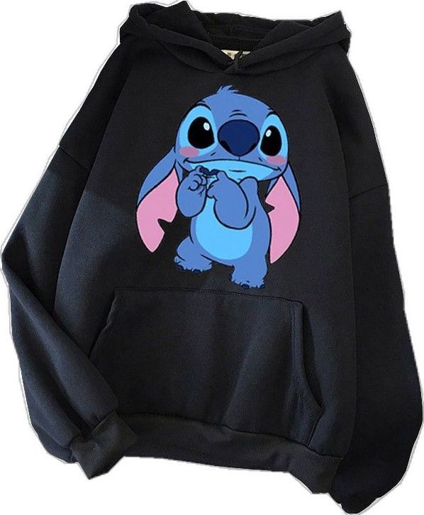 Blue Stitch Oversized Hoodie – Soft Fleece