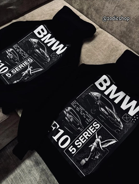 BMW 5 Series Graphic Hoodie – Black
