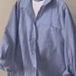 ZODIC Striped Button-Down Shirt with Crop Top & Pants 3-piece & 2-piece set