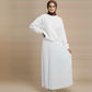 Sweatshirt & Pleated Maxi Skirt Set – White